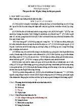 Bộ đề kiểm tra cuối học kì 1 Ngữ văn Lớp 7 - Năm học 2022-2023 (Có hướng dẫn chấm)